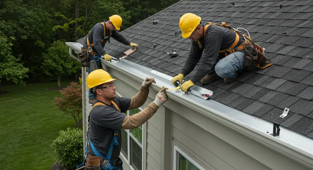 Gutter installation in gulbert